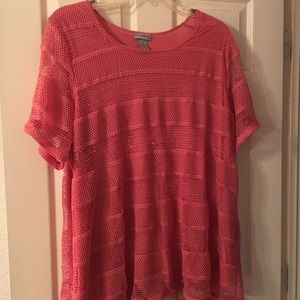 Pink size 4X top